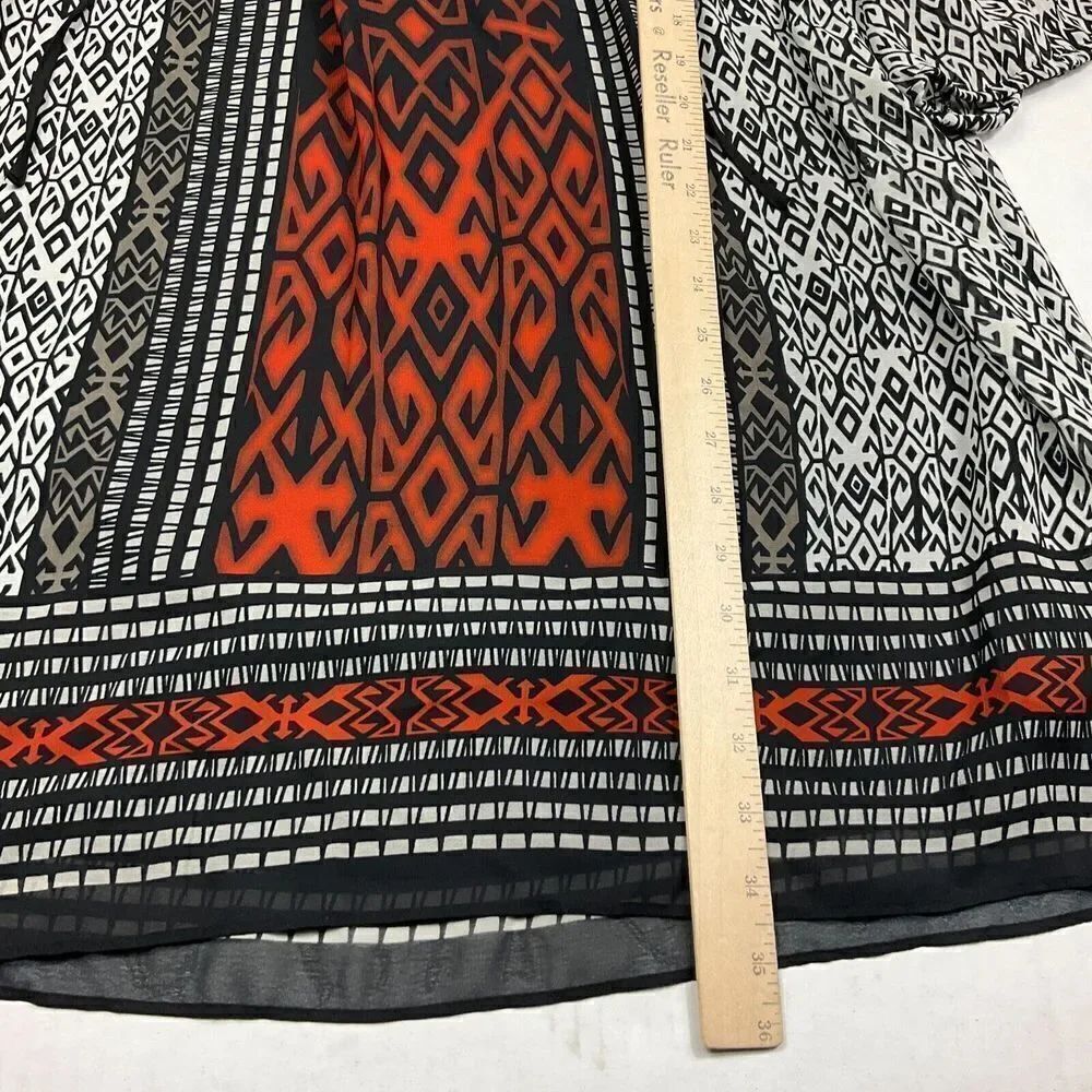 Gabby Skye Womens Lace Shift Dress Printed V-Neck 3/4 Sleeve Pullover Size 4 - Picture 5 of 12